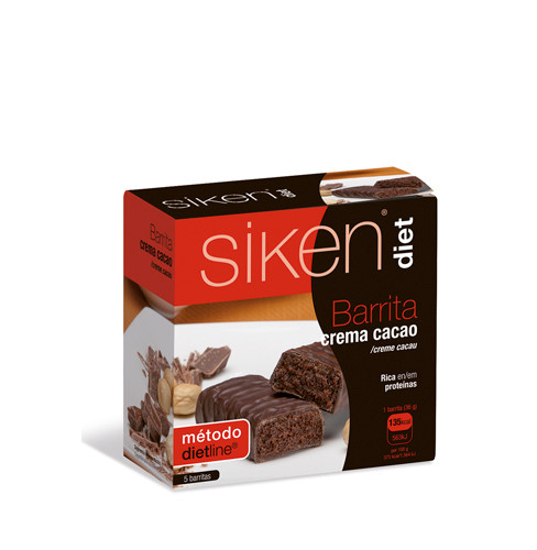 Sikendiet barrita crema cacao 5 UDS