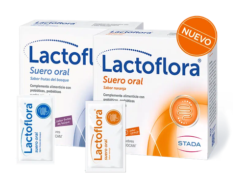 LACTOFLORA SUERO ORAL 6 SOBRES DUOCAM 6,58 G SABOR NARANJA