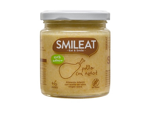 SMILEAT TARRITO POLLO CON ARROZ ECOLÓGICO 230GRS