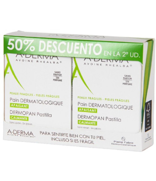ADERMA Dermopan pastilla pack 50% en la 2ª unidad