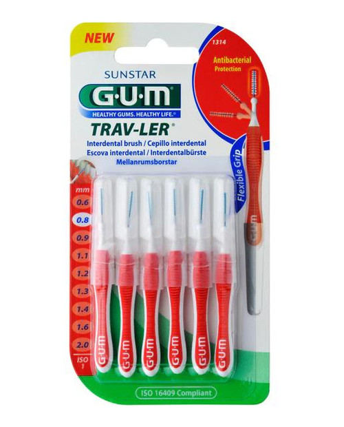 Cepillo interdental trav-ler 0,8 mm gum