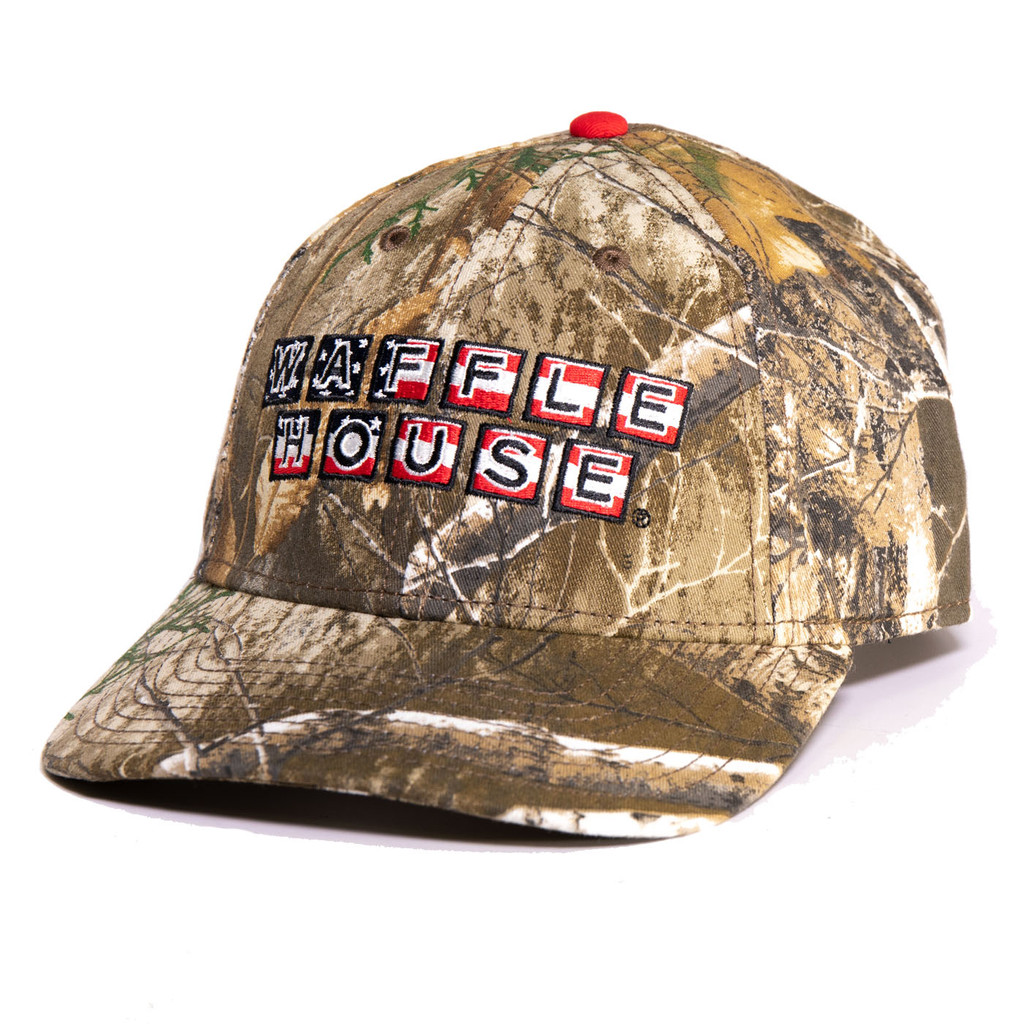 Waffle House Edge Camouflage Patriotic Logo Hat