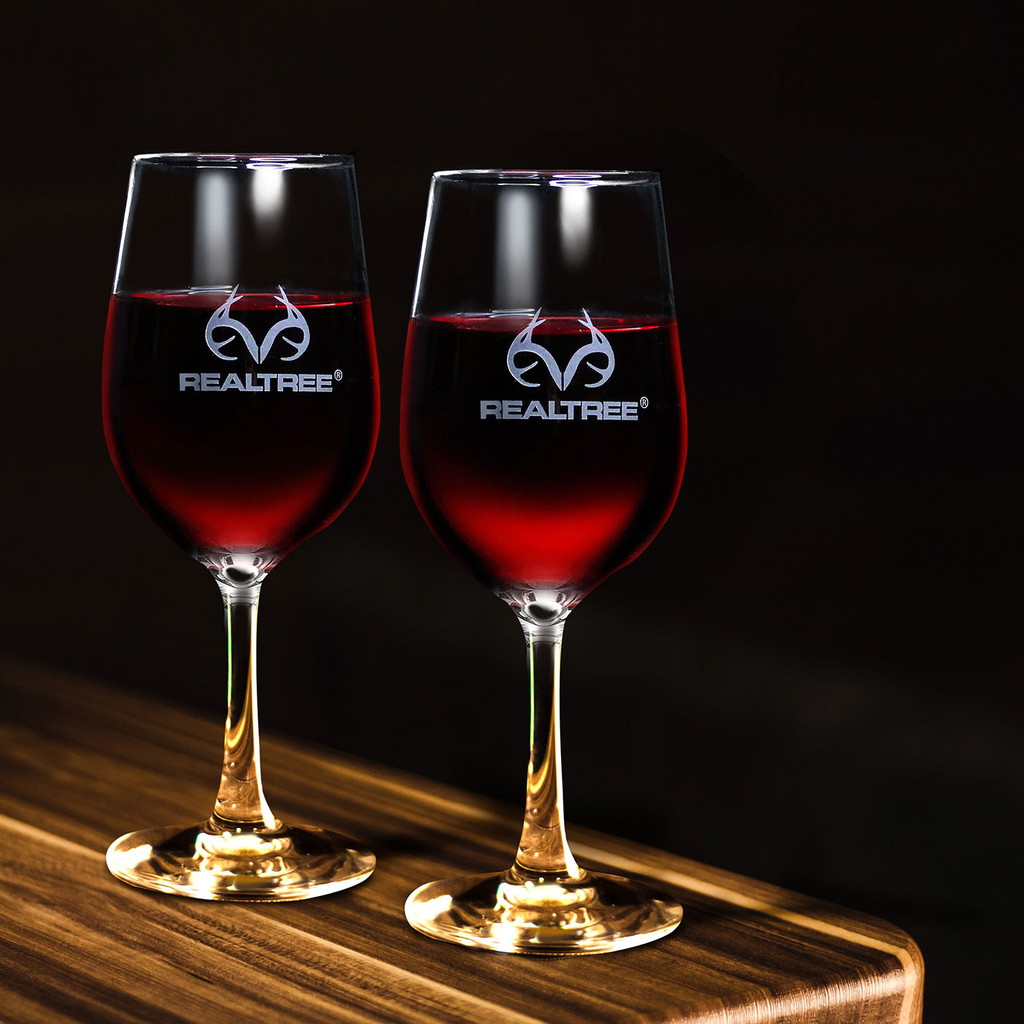 Realtree Wine Glasses - Set of 4 Glasses