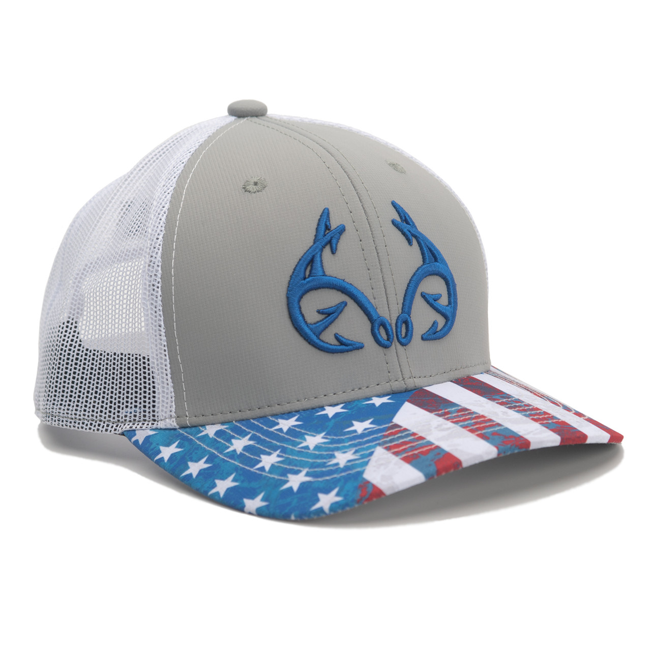 Realtree Fishing Mesh Back Blue Hat | COV3