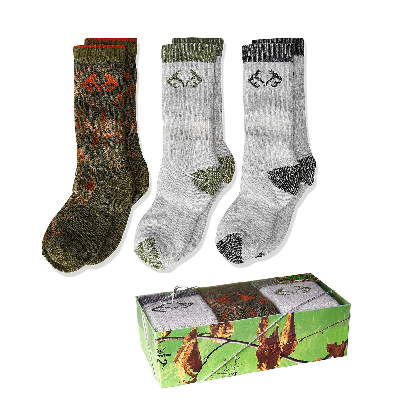 Gripperz Trio of Wool Socks in our custom Gift Box