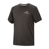 Realtree Men's Shallow Water Performance Short Sleeve Shirt Black Front