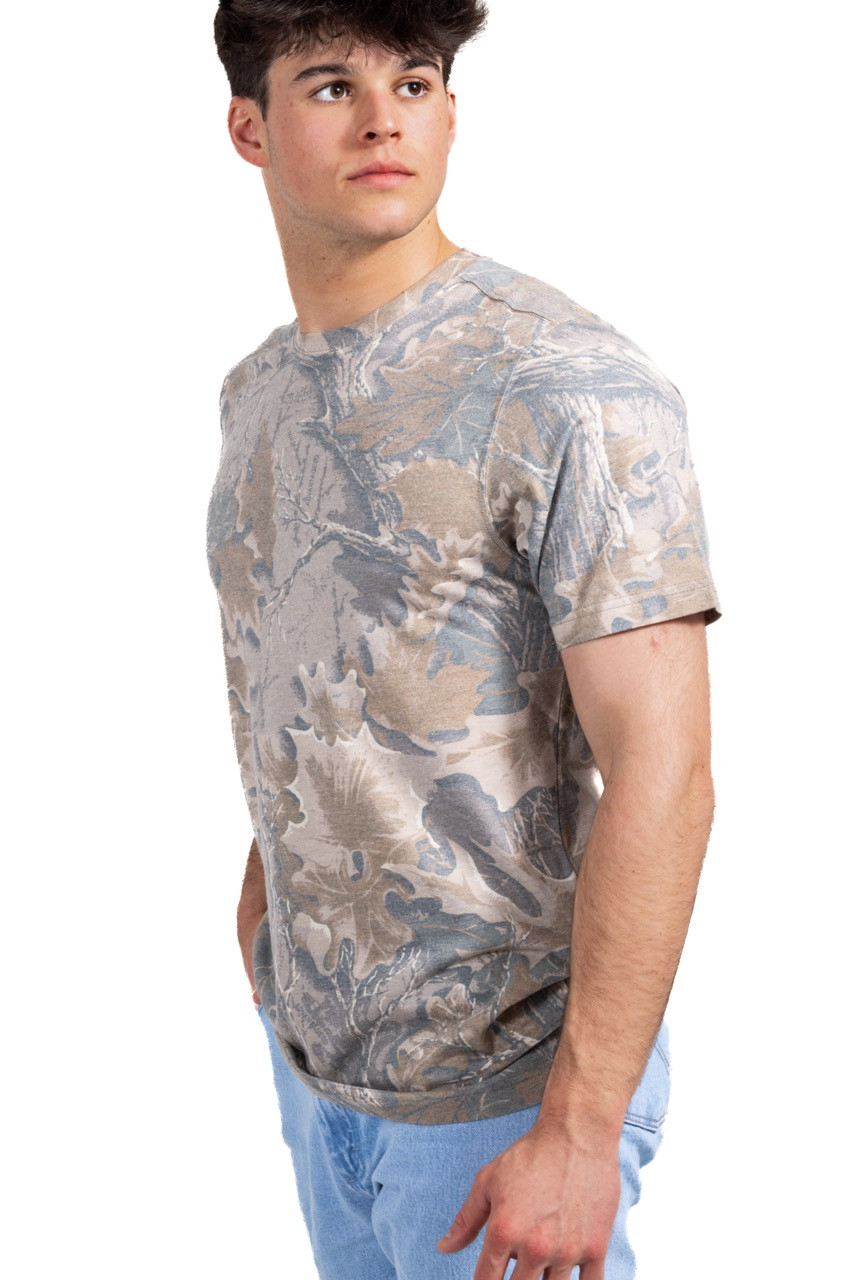 Realtree Tri Blend Short Sleeve Men's Crew Neck Shirt | Advantage Classic