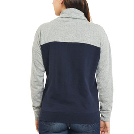 Women's Funnel Neck Fleece Pullover Back