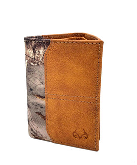 Realtree Edge Camo Burnished Tan Leather Trifold Wallet - 02