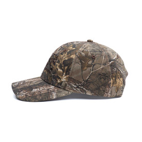 Flying Fisherman Men's Real Tree Camo/Black Mesh Back Cotton Fishing Hat at