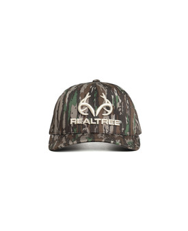 Structured front panels with bold embroidered Realtree® antler logo for a classic hunting look.