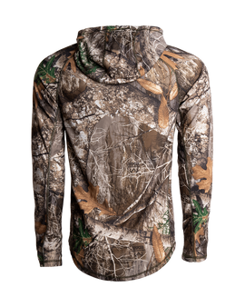 Kings Camo XKG Elevation 1/4 zip Men's Realtree Hoodie | EDGE Back