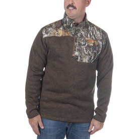 Habit Men's Crater Valley Sweater Fleece Realtree Pullover | EDGE main