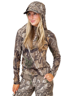 Women's Long Sleeve Hooded Camo Shirt | Realtree APX