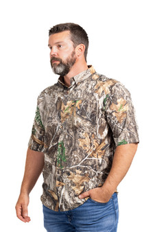 Realtree, Shirts, Realtree Fishing Light Gray Vented Long Sleeve Button  Down Fishing Shirt 2xl