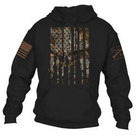 Grunt Style Rifle Flag Realtree Hoodie | EDGE Realtree Store