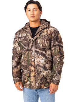 Front view of men’s Realtree APX insulated big game hunting parka main