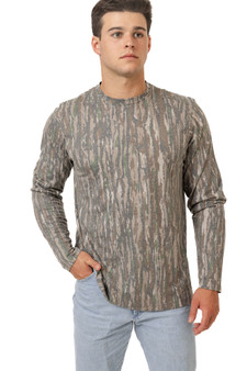 Men's Long Sleeve Tri-Blend Camo Shirt in Realtree Original main