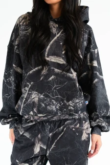 Recusa Unisex Black Camo Hoodie | Realtree EDGE Colors