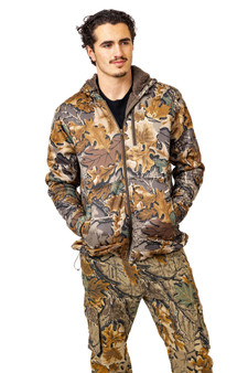 Men’s high pile camo jacket in Realtree Advantage Classic, front view main