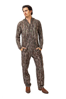 Men's Turkey Poly Hooded Hunting Pullover in Realtree Original 