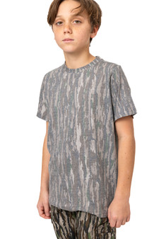 Kids Realtree Original tri-blend camo short sleeve crew neck shirt main