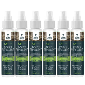 Zone Protects Unscented Insect Repellent 1 oz Travel Pack of 6 | Realtree EDGE