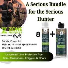 Zone Protects Hunter's Pack Insect Repellent Spray, 1oz Case + Refill | Realtree EDGE