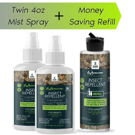 Zone Protects Insect Repellent Twin Pack 4oz + Refill | Realtree EDGE
