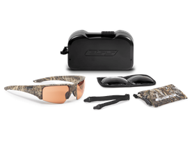 ESS Eye Pro Crowbar Camo Frame Sunglasses w/Clear, Gray & Mirrored Copper Lenses | Realtree MAX-7
