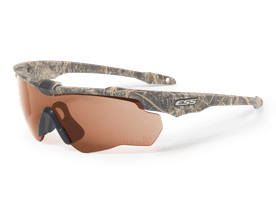 ESS Eye Pro Crossblade NARO Camo Frame Sunglasses w/Clear, Gray & Hi-Def Copper Lenses | Realtree MAX-7
