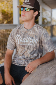 Unisex Brown Realtree Columbus Georgia Faded Camo Shirt | Realtree Xtra Grey