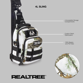 WOLFpak 4L Mini Tactical Camo Sling Bag | Realtree APX Snow