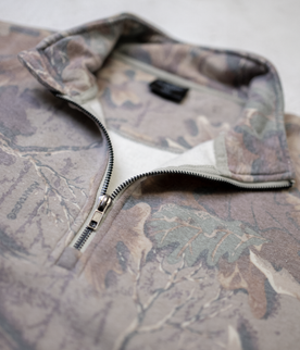 Men's Faded Camo Cotton Poly 1/4 Zip | Realtree Advantage Classic