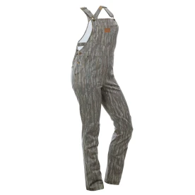 Ridge and Vale Women's Vintage Faded Camo Overalls in Realtree Original