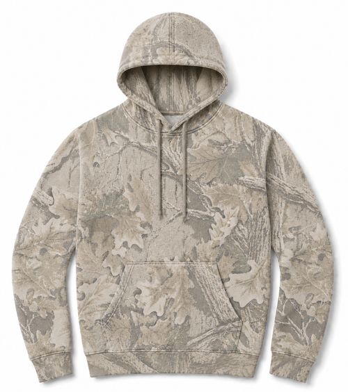 Men's Faded Poly Cotton Hoodie - Blank | Realtree Advantage Classic