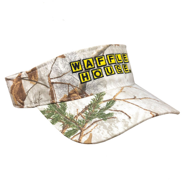 Waffle House Xtra Snow Camo Visor Side