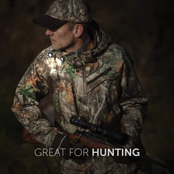 Realtree Bright Alkaline LED Neck Light For Hands-Free Lighting