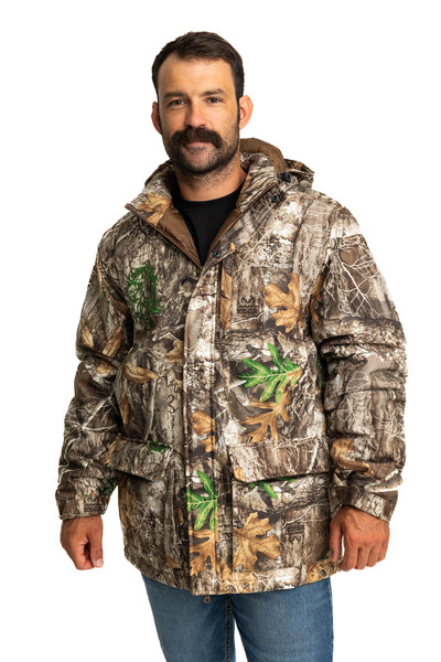 Men's Camo Print Water Repellent Insulated Jacket