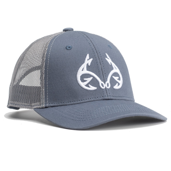 Realtree Fishing Logo Mesh Back Hat in Blue