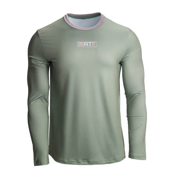 Men's RTF Green Long Sleeve Performance Shirt Image