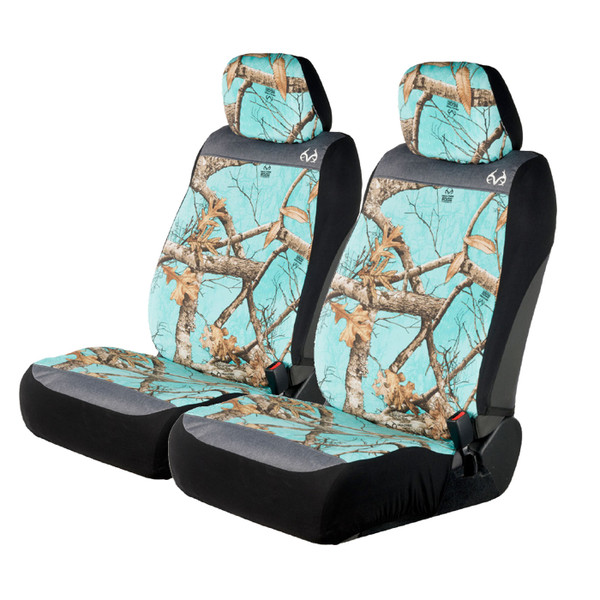 Realtree Edge Mint Camo Low Back Bucket Seat Cover