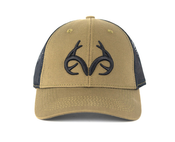 Realtree Antler Logo Green Mesh Back Hat - front