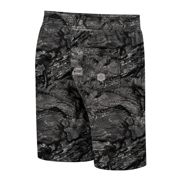 Realtree Men's Ohana Swim Trunk in Black Back Aspect Charcoal 2