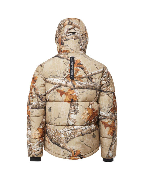 The Very Warm Hooded Puffer Desert Camo Unisex Realtree Jacket | EDGE Colors Realtree Store