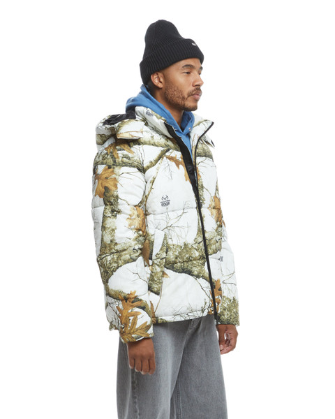 The Very Warm Hooded Puffer Snow Camo Unisex Realtree Jacket | EDGE Colors