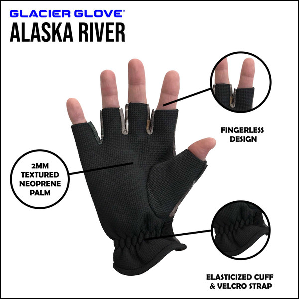 Glacier Glove Alaska River Fingerless Unisex Realtree Glove | EDGE Realtree Store