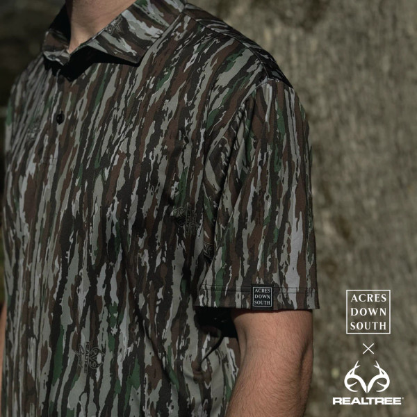 Realtree Bamboo Men's Long Sleeve Hooded Shirt | Original, Size: Small, Green
