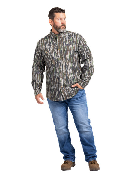 Realtree Button Down Long Sleeve Men's Camp Shirt | Original