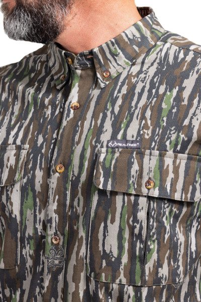 Realtree Button Down Long Sleeve Men's Camp Shirt | Original